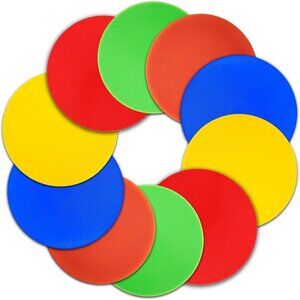 Poly Spot Markers Non-Slip Rubber Agility Dots Perfect for Sports Dance 30 pcs